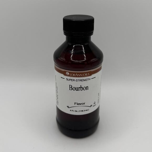 Food Grade Essence Extract Lorann Oils Super Strength Pure Bourbon Flavor 4 oz - Picture 2 of 5